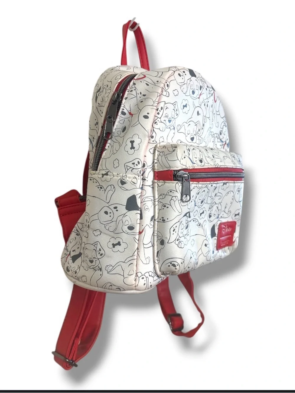 Loungefly Disney 101 Dalmatians Mini Backpack - White & Red